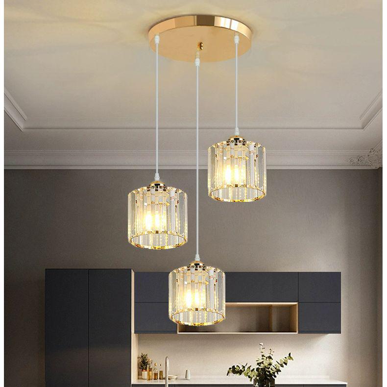 Modern Triple-Head Ceiling Chandelier for Living Room, Bedroom, or Dining Room - Sleek Cross-Border Design