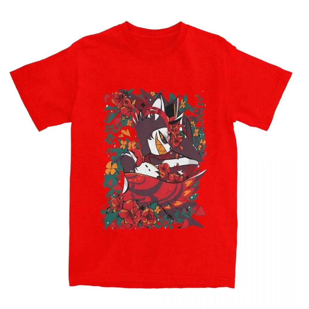 Cotton Tees Short Sleeve T Shirt O Neck Clothing Gift Idea Men T-Shirt Husk Hazbins Hotels Casual Clothing Graphic T Shirts
