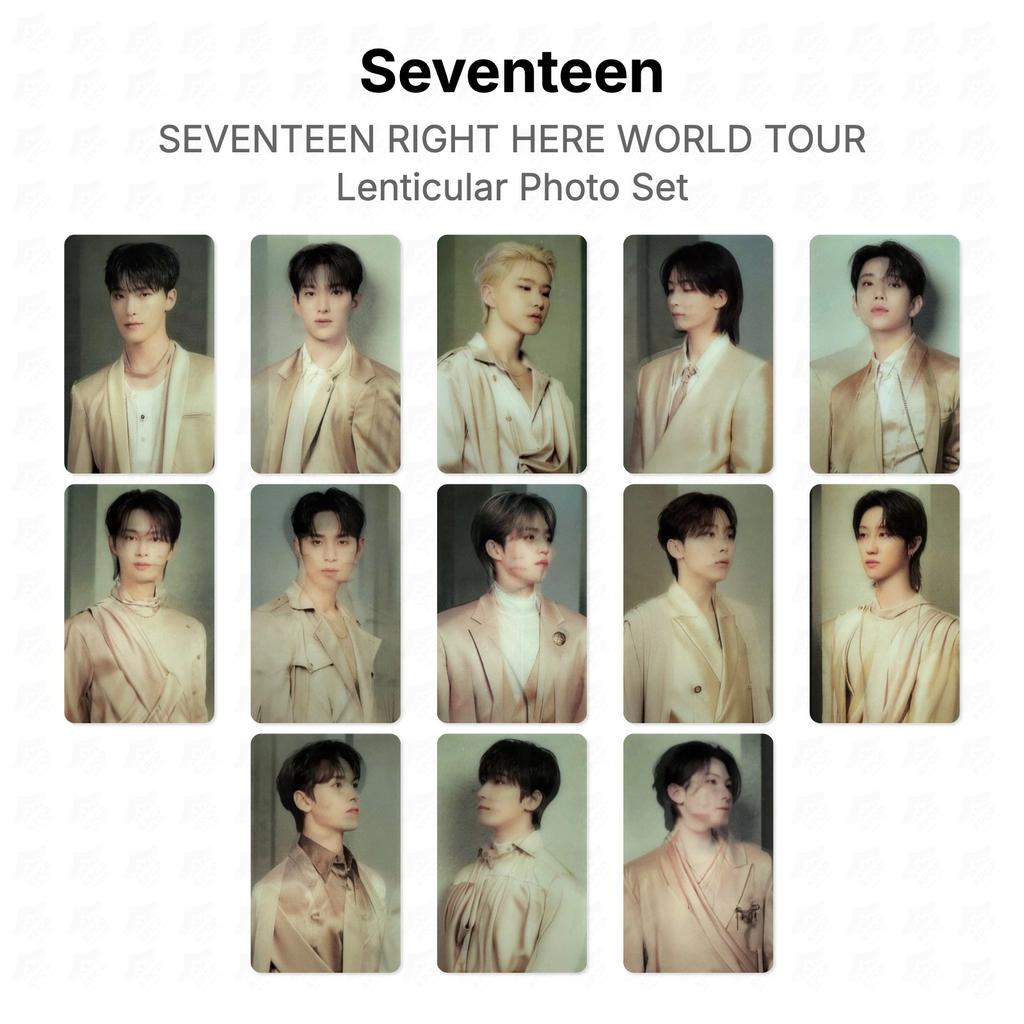 Seventeen RIGHT HERE WORLD TOUR Lenticular Photo Set Official Photocard