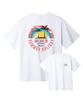 BEMIGHTY T-shirt z krótkim rękawem, oversize, z rysunkiem zachodu słońca