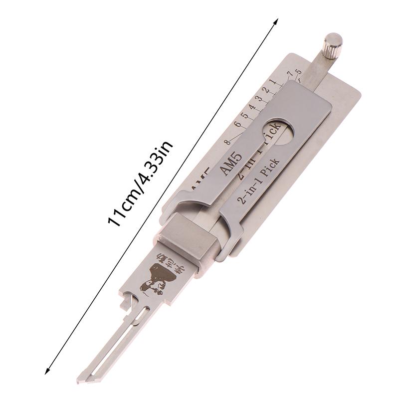2-in-1 Schloss-Schlüssel Präzisions-Haken- und Dietrich-Set O-Ring-Aufnahme-Kits Wartungs-Reparaturwerkzeug Auto-Entriegelungs-Technik Am5