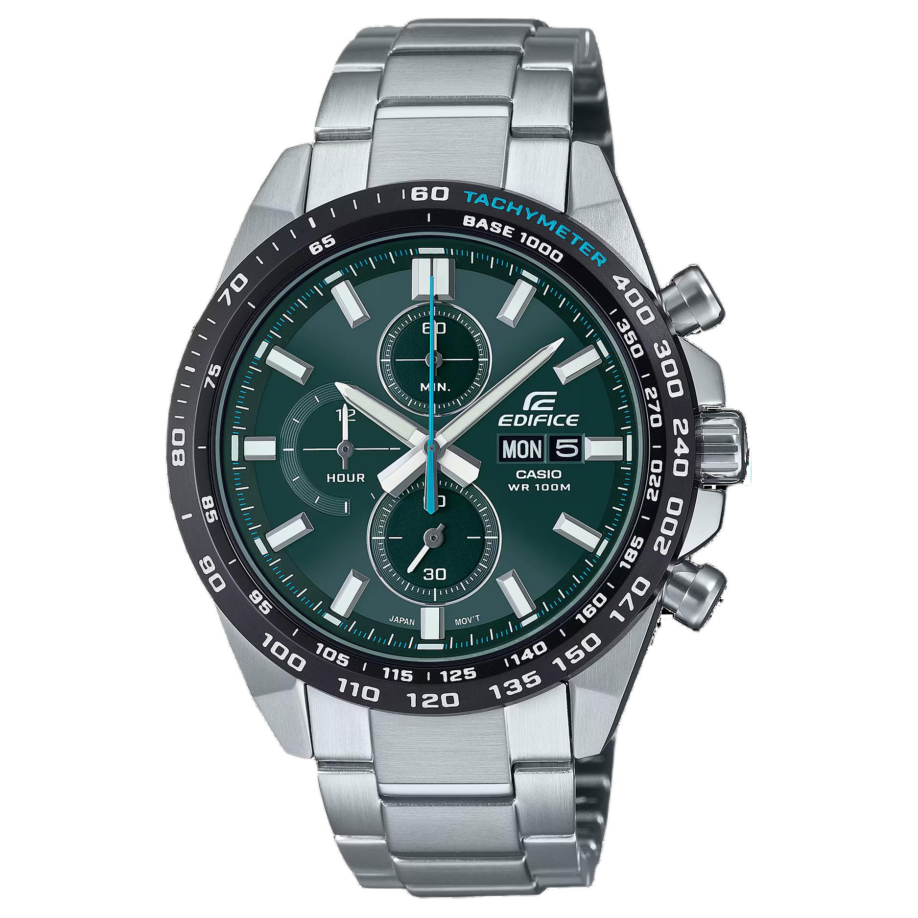 CASIO Men EDIFICE 47.5mm Green Watch EFR-574DB-3AV EFR-574DB-3AV Green Dial