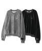 BEENTRILL Velour Hashtag Raglan Sweatshirt (Black)