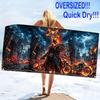 Horseman of Hell Print Beach Towel, Large Soft Quick Dry Towel for Beach Camping Swimming