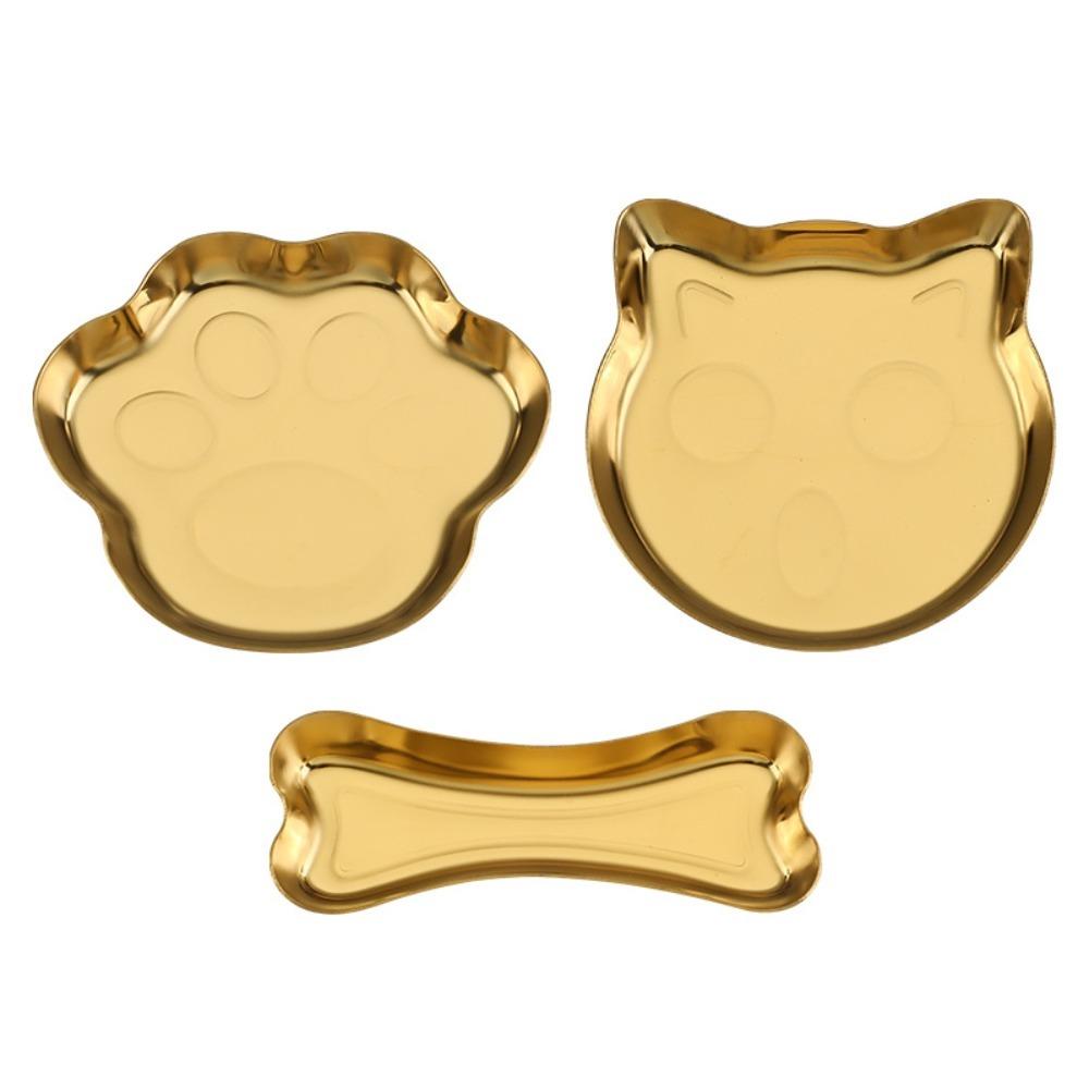 3pcs Earphone Key Organizer Kitten Jewelry Tray Jewelry Storage Plate  for Rings and Earrings
