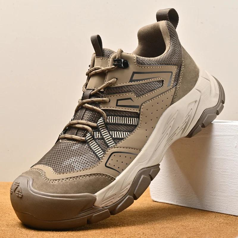 Fashion 2025New Designer Minimalist Flats Men's Genuine Leather Walking Shoes Fashion Thick Sole Oxford Shoes Comfy Outdoor Sports Shoes