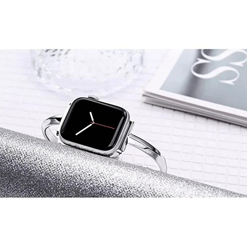 For Apple Watch Women's Metal Strap T-shaped Thin IWatch 910 Universal Bracelet Steel Bracelet IWatch Ultra 49mm44 40 42 38mm