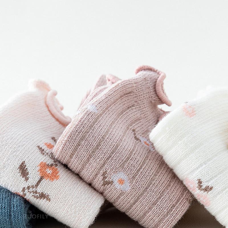 4 Pairs/lot Girl Socks Cute Cotton Baby Knee Socks Newborn Long Tube Kids Children Soft High Sock Toddler Leg Warmers Socken