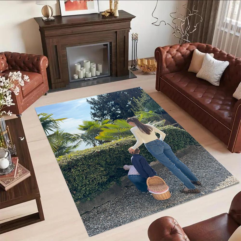 Customize Photos Personalized image Area Rug Suitable for Kitchen Balcony Entryway Game Room Anti-slip Rug Anime Office Decor Best for Christmas