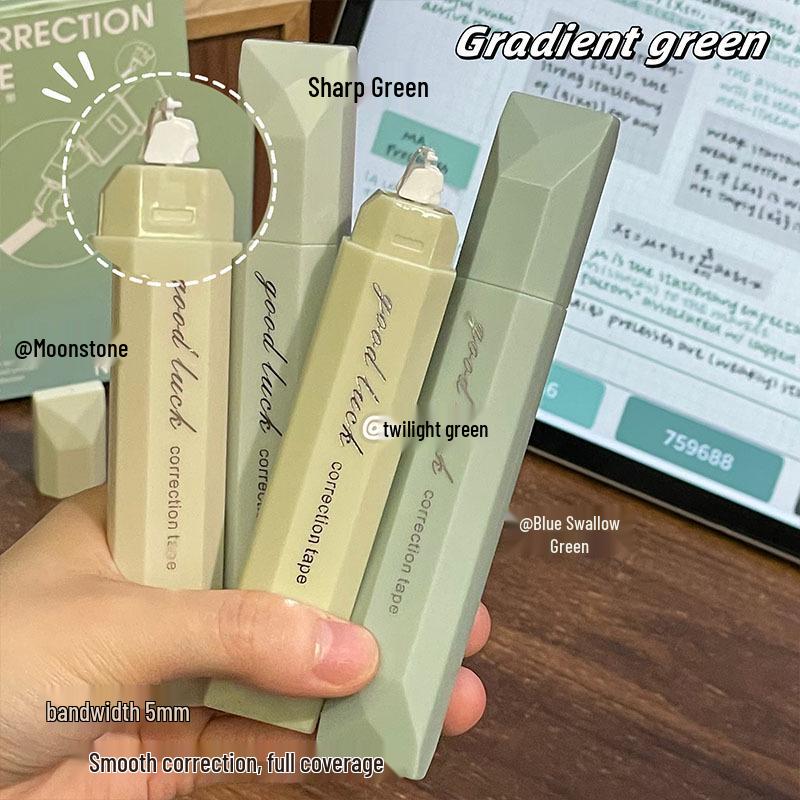 Gradient Silent Pen-Style Correction Tape - Large Capacity, Smooth Non-Breaking