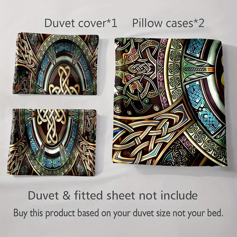 Intricate, geometric, ornate. Bedding Duvet cover sets Duvet covers Pillowcases gifts (1 * Duvet Cover 2 * Pillowcases, without duvet insert)