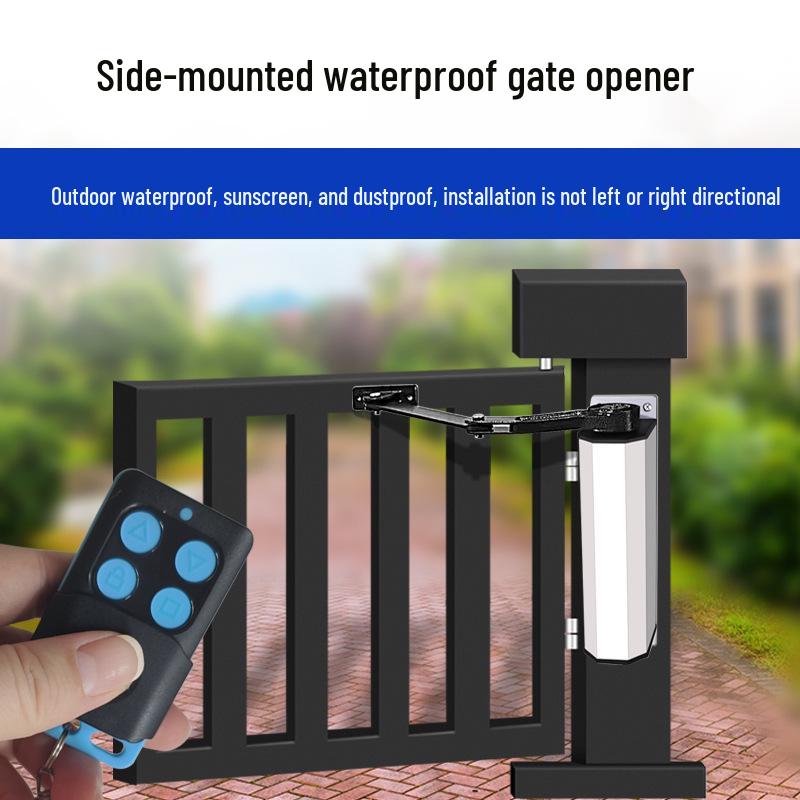 Electric Motorized Swing Door Closer and Curved Arm Opener for Access Control Systems