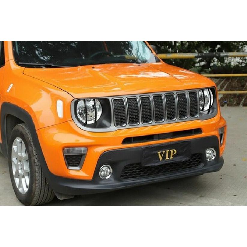 2 Stück Scheinwerfer Lampen Dekor Abdeckung Zierleiste für Jeep Renegade + Zubehör