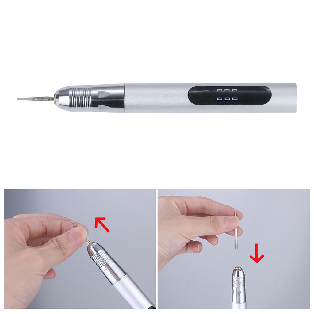 USB Cordless Rotary Tool Woodworking Engraving Pen DIY For Jewelry Metal Glass Mini Wireless Drill Tool 3 Speeds