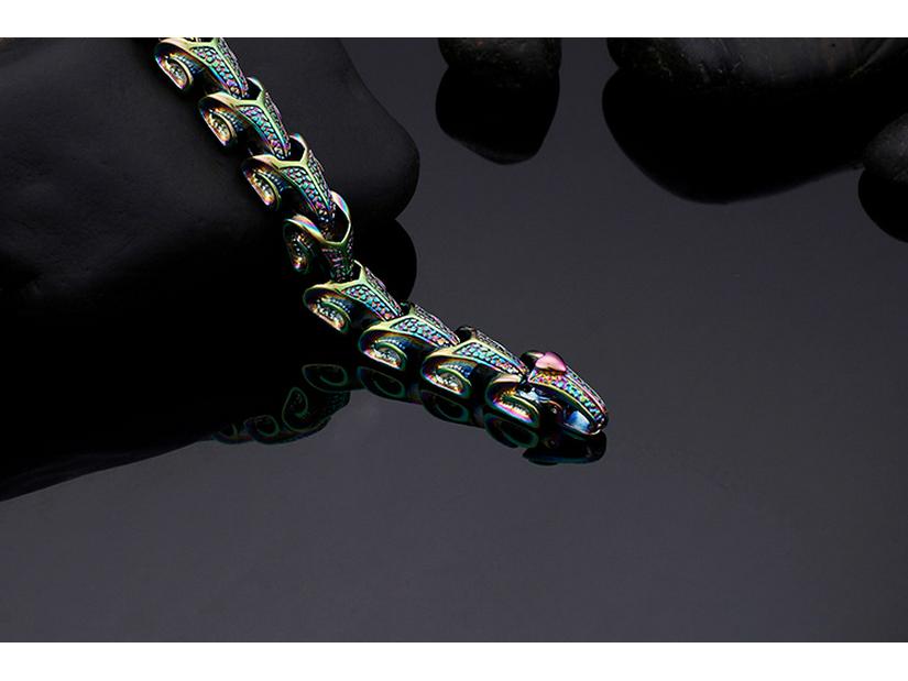 Korean Style Trendy Dragon Bone Stainless Steel Men's Titanium Bracelet