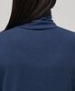 MUSINSA STANDARD WOMAN Women'S Tencel Slim Turtleneck T-Shirt [Navy]
