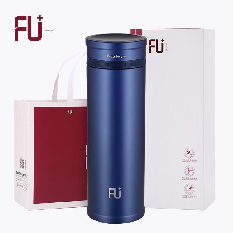 FUGUANG FU+ Classic Vacuum Insulated Mug with Tea Infuser