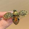 Vintage Rhinestone Insect Bee Brooches For Women Clothing Coat Jewelry Party Accessries Gifts