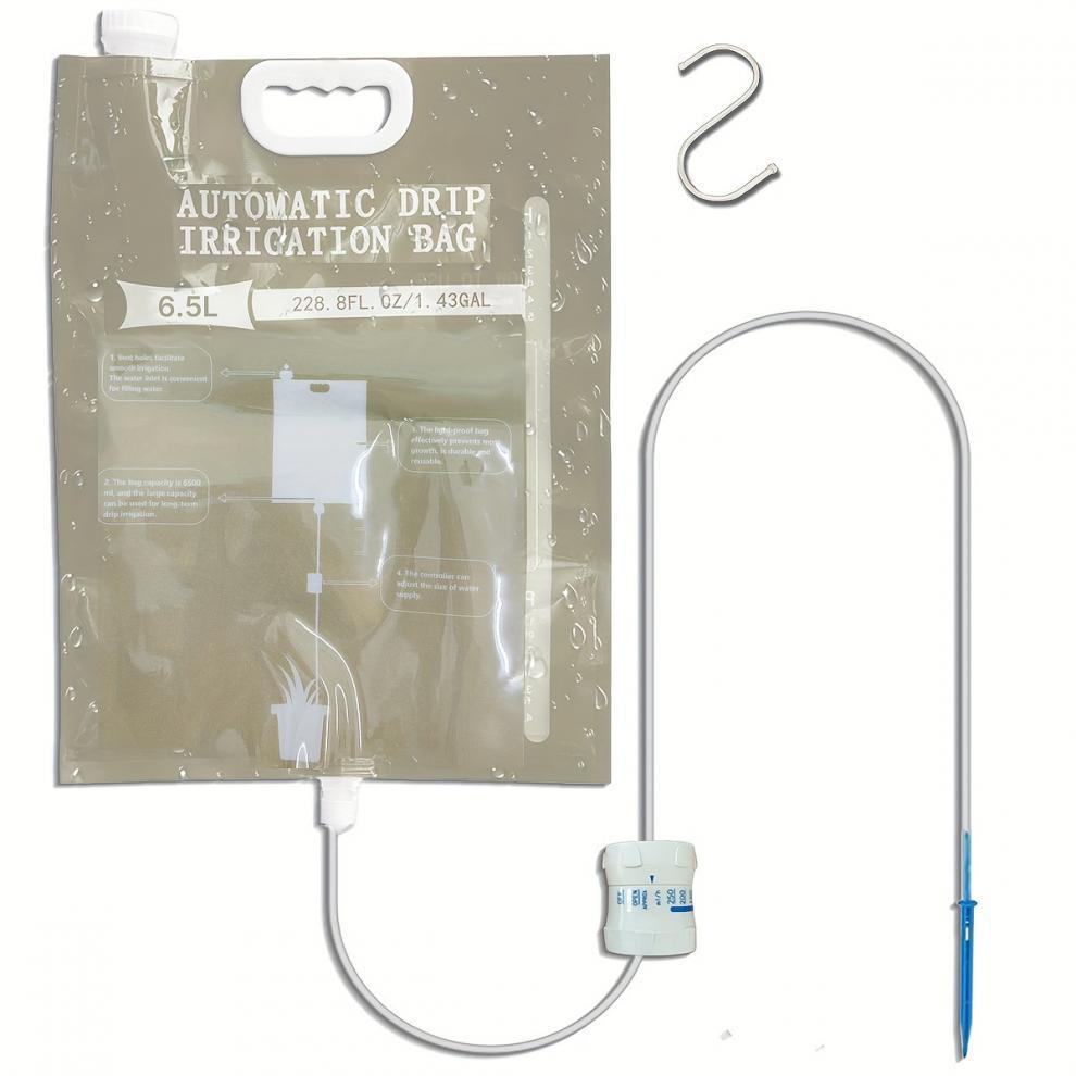 1pc 5.2L/6.5L Automatic Watering Device Plant Watering Bag Control Of Water Dripping Flow Water Bag Lazy Travel Dripper