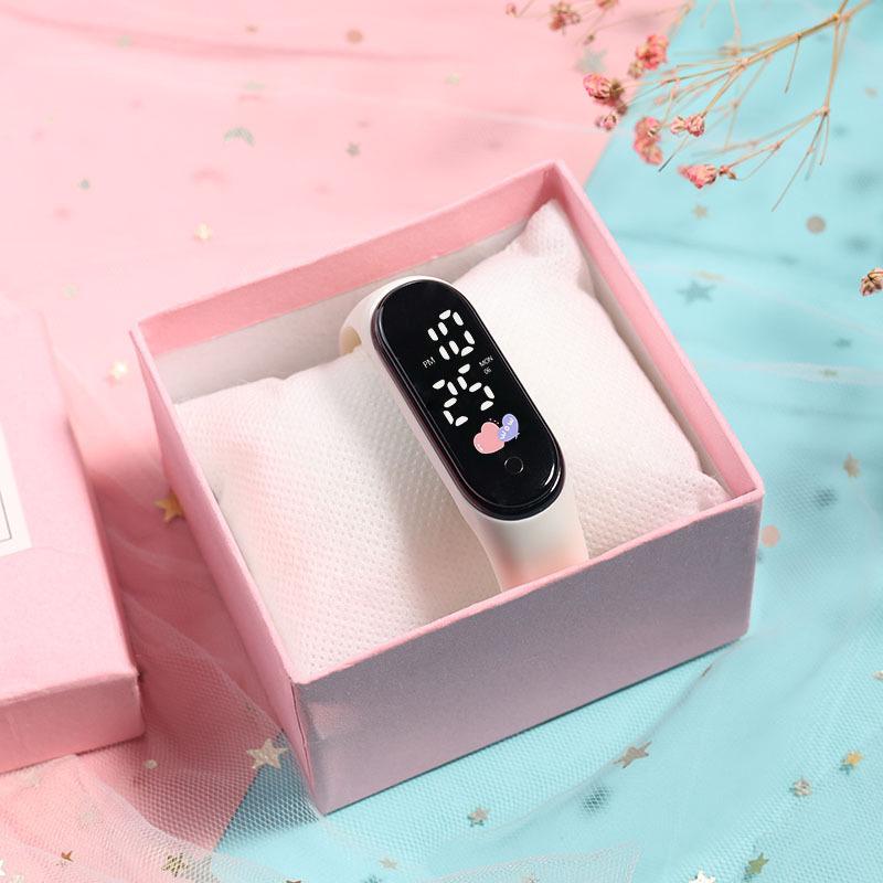 

Светодиодные цифровые часы в форме сердца для школы - Модный, минималистичный, водонепроницаемый дизайн для учеников начальной школы