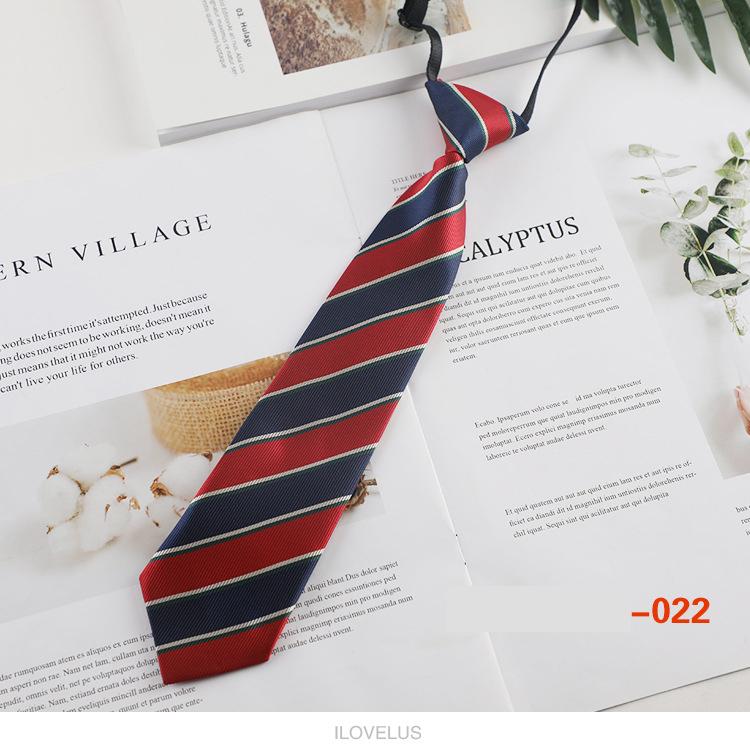 Children's Small Tie with Creative Fun Cartoon Polyester Short Lazy Knot Free Tie 6cm