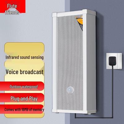 DiYou Solar PoE Active Induction Sound Column with Safety Alarm CN Plug (adapter Included) (CN Version)