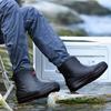 Fashion Short Tube Rain Shoes Men's Low Tube Work Shoes Low Top Non-slip Kitchen Shoes Wear-resistant Rubber Shoes Fishing Shoes Waterproof Shoes