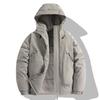A New Solid-color Casual Windproof, Waterproof and Warm Winter Sweatshirt for Outdoor Hooded Men