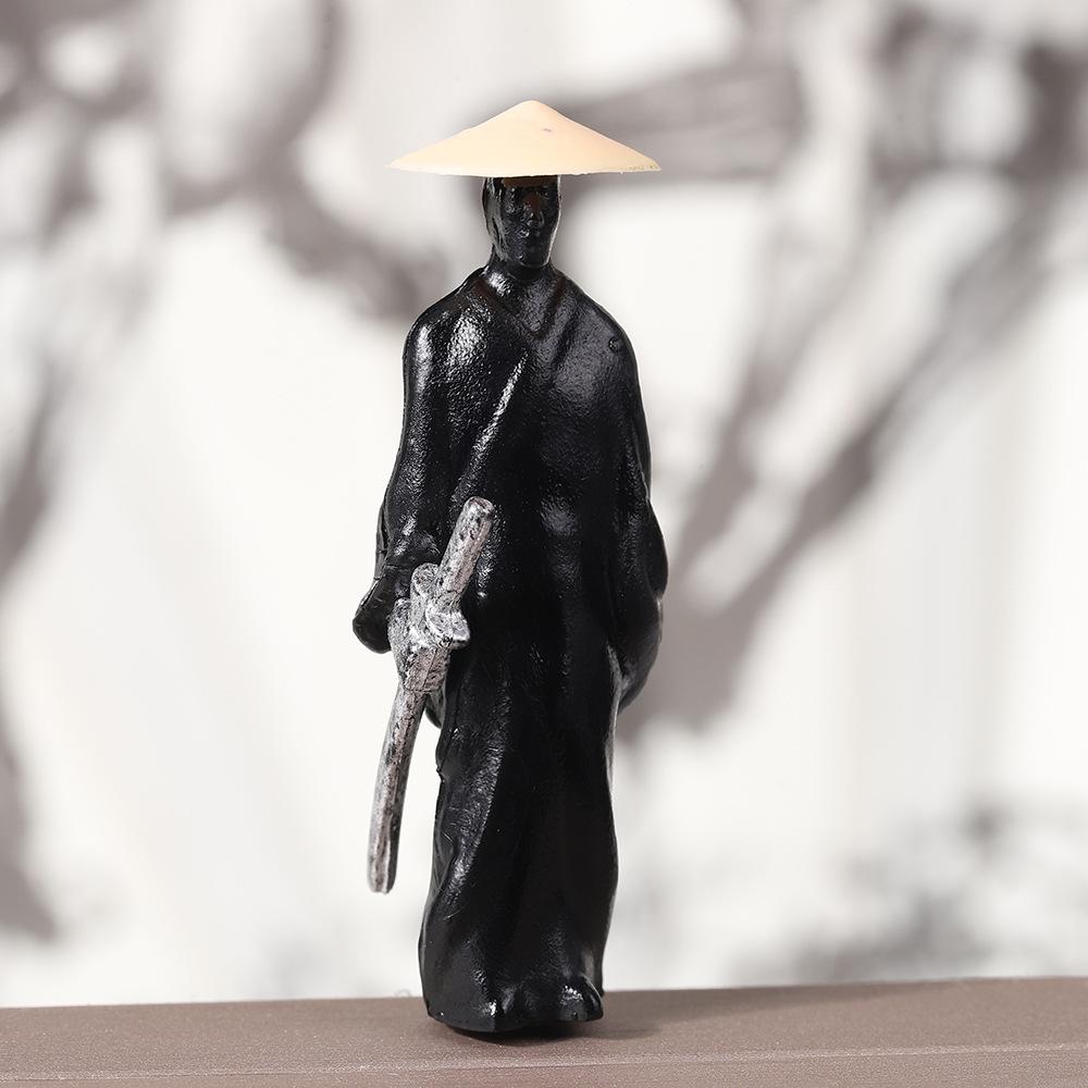 Jianghu Ancient Style Knight PVC Martial Arts Swordsman Desktop Ornament