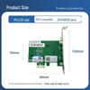 PERCKO Intel 82571 Dual Port Gigabit PCIe Network Card