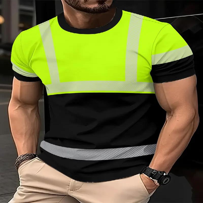 

Мужская футболка с круглым вырезом, повседневная летняя, с принтом, с коротким рукавом, дизайн цифровой печати, дышащая и прочная ткань 5XL