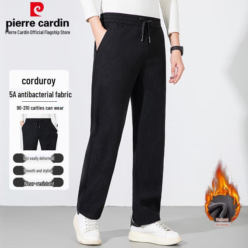 Pierre Cardin Men's Autumn/Winter Corduroy Straight-Leg Casual Pants