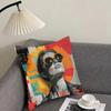 Retro Poster Luxury Cushion Cover Pillowcase Ultra Soft Skin Friendly Fabric Cloud Like Comfort & Concealed Zipper