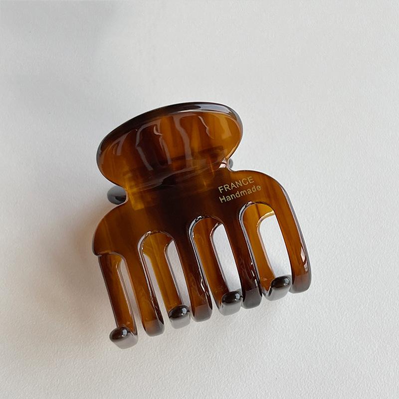 

Ретро выдолбленный ацетатный зажим для волос Элегантный корейский крабовый хвостик для косы зажим для волос Аксессуары для девочек Головной убор Подарок Size fits all