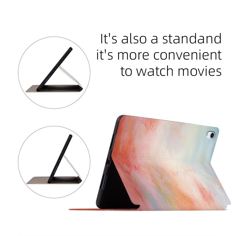 Pro iPad Air 11 (2025)/(2024)/iPad Air (2022)/(2020) Pouzdro Tablet Kožený Kryt Vzor Tisk
