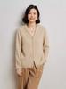 Women's Slim-Fit Wool Hooded Cardigan: Zippered, Long-Sleeve, Tight Cashmere Knitwear for Autumn & Winter