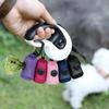 Portable Dog Poop Bag Holder Pet Waste Bag Dispenser Leash Attachment for Outdoor Walking