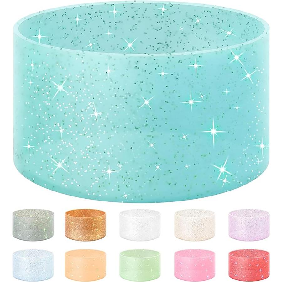 Bling 75mm Silicone Cup Protection Case Storage Vacuum Bottle Compatitable for Stanley 40oz Anti Slip Scratch Resistant