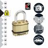 Master Lock Magnum M1BEURD Padlock, Keyed, Professional Grade, Rustproof, Outdoor, High Security, 45mm Body Width, 24mm Lifting Height Inner Diameter