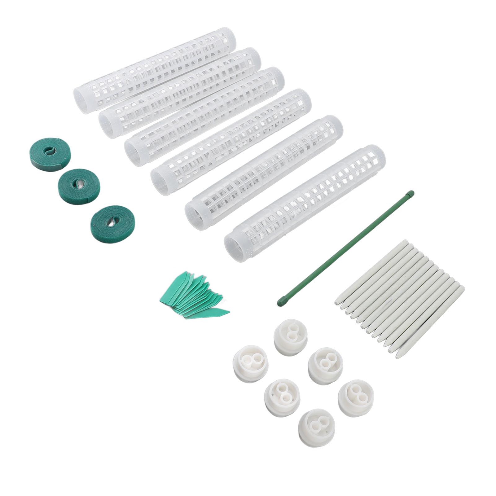 

6PCS Plastic Moss Poles for Monstera Small Medium Climbing Plants 10 Inch Stackable Plant Support for Indoor Outdoor