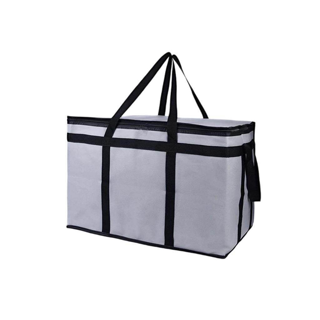Pizza Bags For Delivery Insulated Non Woven Cloth Pizza Delivery Bag With Zipper Closure & Handle For Outdoor, Picnic & More