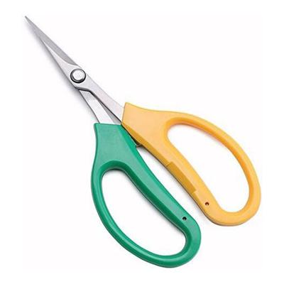 Yousheng Stainless Steel Shear Trimming Scissors with Soft Handle Multi-functional Garden Clippers with Tilted or Straight Head for Garden Pruning