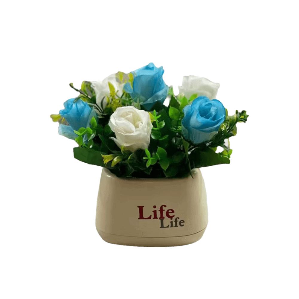 

с Цветочным горшком Симуляция Цветок в горшке Пластиковый Искусственный цветок Искусственный цветок В горшке Для помещений На улице 6