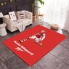 Ronaldo's Iconic Celebration Themed Anti-Slip Rugs - Polyester Home Decor, Suitable for Bedrooms, Living Rooms, Doorways, Studios, and Decorations