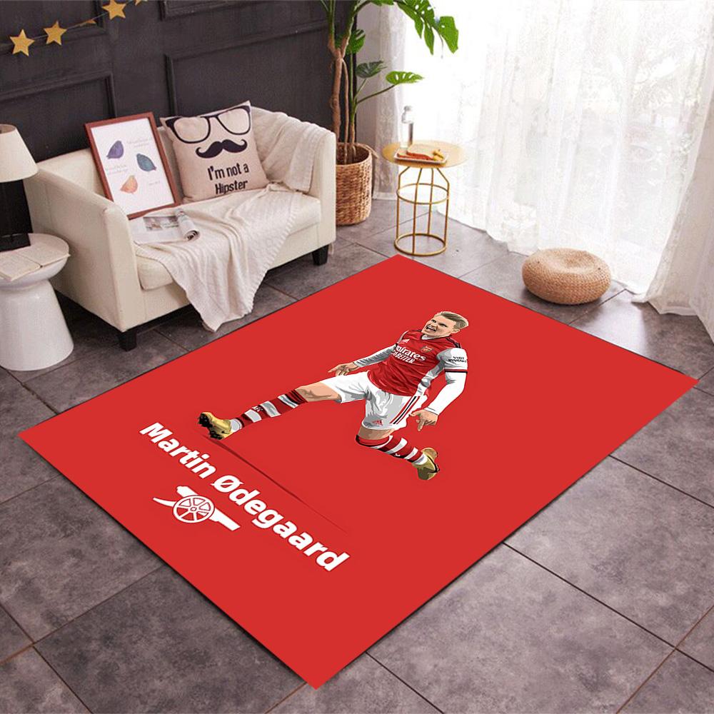 Ronaldo's Iconic Celebration Themed Anti-Slip Rugs - Polyester Home Decor, Suitable for Bedrooms, Living Rooms, Doorways, Studios, and Decorations