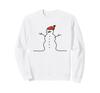 Cute Snowman Drawing Winter Christmas Sweatshirt