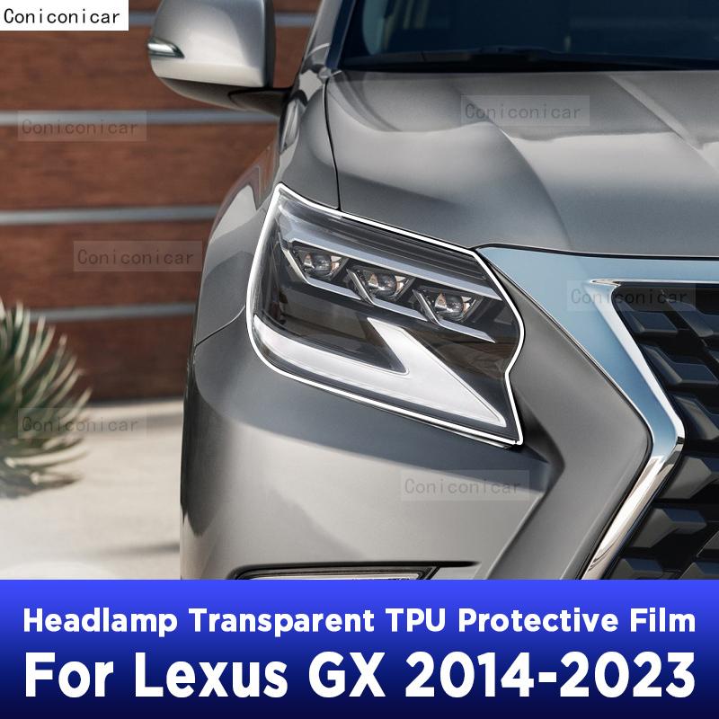 Car Headlight Protection Transparent Anti-Scratch Protective Film TPU Stickers For LEXUS GX 2014-  Accessories