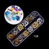 DIY Nail Crystal Rhinestones Palette Nail Sequins Mermaid Beads Nail Art Decorations Seashell Tips