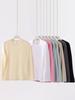 Unisex Heavyweight 230g Pure Cotton Long-Sleeve Casual White T-Shirt