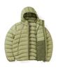 Sunlovetour Hooded Fly Light Down Jacket Khaki